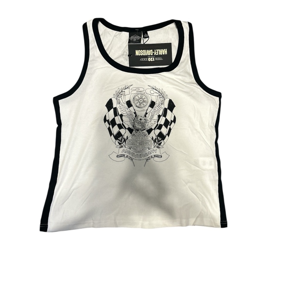 Women’s Harley-Davidson White and Black Tank Top